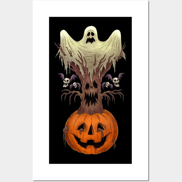 Spooky Totem Wall Art by chrisraimoart